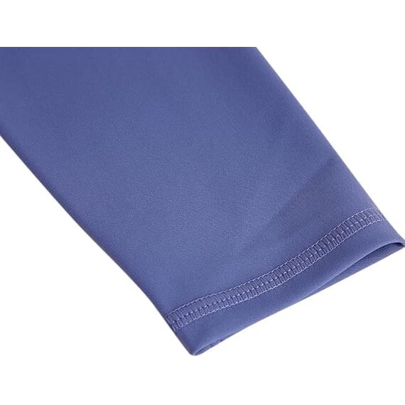 Haloumoning Leggings Mädchen Yogahose Einfarbig Jogginghose Laufhose Sporthose Trainninghose Basic Elastisch Blickdichte Hose für Kinder Blau 13-14Jahre