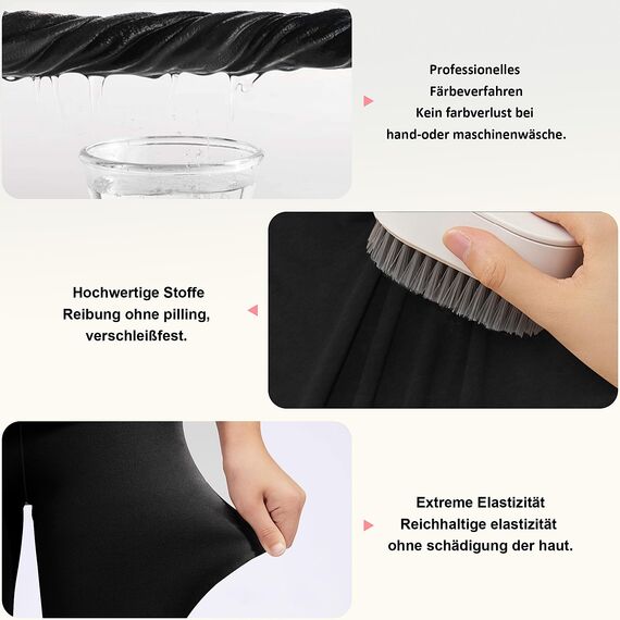 Uizuooy Kinder Leggings Mädchen Baumwolle Sport Tanzhose Elastisch Fitness Hose Basic 1er-Pack 2708-BL-128