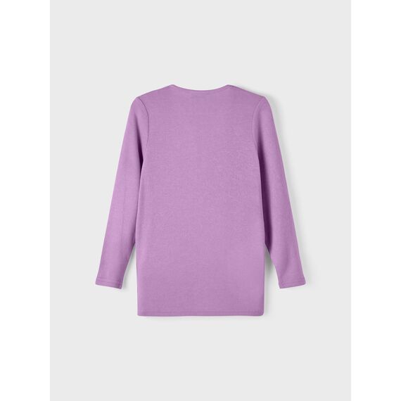 NAME IT Mädchen NKFVICTI LS Knit Card L NOOS Strickjacke, Violet Tulle, 92