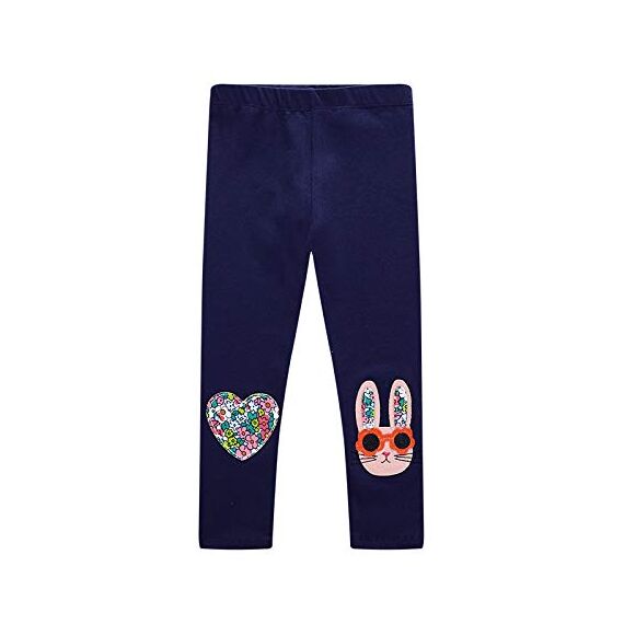 EmaoFun Mädchen Leggings Multipack,Kinder Hose Kleinkind aus Baumwolle,3er-Pack Set(Apple7Y)