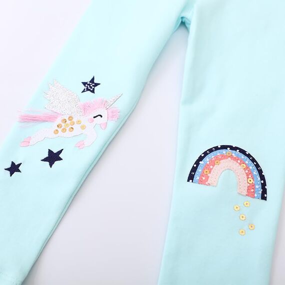 EmaoFun Mädchen Leggings Multipack,Kinder Hose Kleinkind aus Baumwolle,3er-Pack Set(Apple6Y)