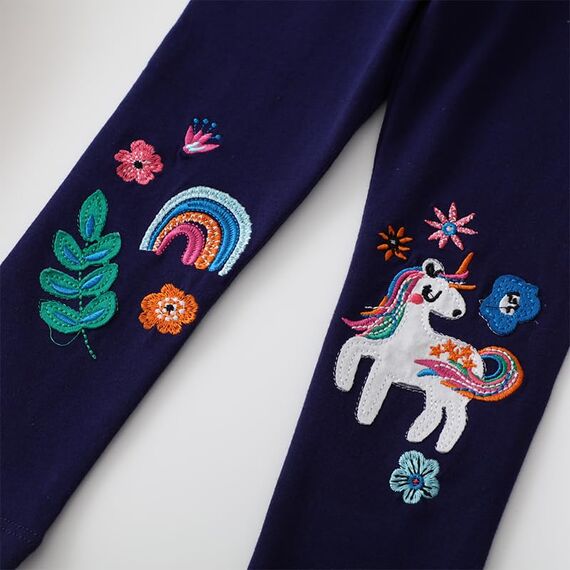 EmaoFun Mädchen Leggings Multipack,Kinder Hose Kleinkind aus Baumwolle,3er-Pack Set(Flügel 6Y)