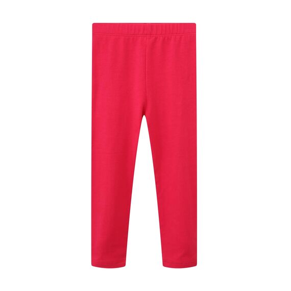 EmaoFun Mädchen Leggings Multipack,Kinder Hose Kleinkind aus Baumwolle,3er-Pack Set(pure7T,red)