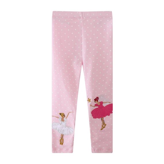EmaoFun Mädchen Leggings Multipack,Kinder Hose Kleinkind aus Baumwolle,3er-Pack Set(Dancing,3T)
