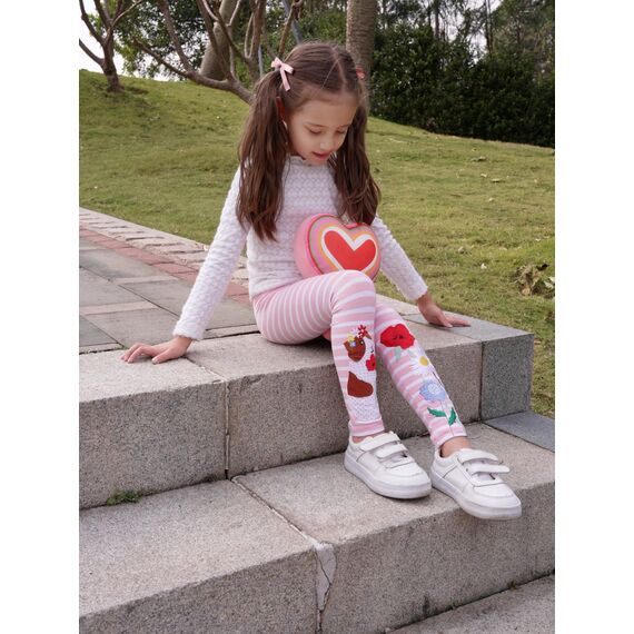 EmaoFun Mädchen Leggings Multipack,Kinder Hose Kleinkind aus Baumwolle,3er-Pack Set,Größe Flügel 3Y
