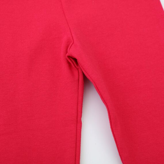 EmaoFun Mädchen Leggings Multipack,Kinder Hose Kleinkind aus Baumwolle,3er-Pack Set(pure4T,red)