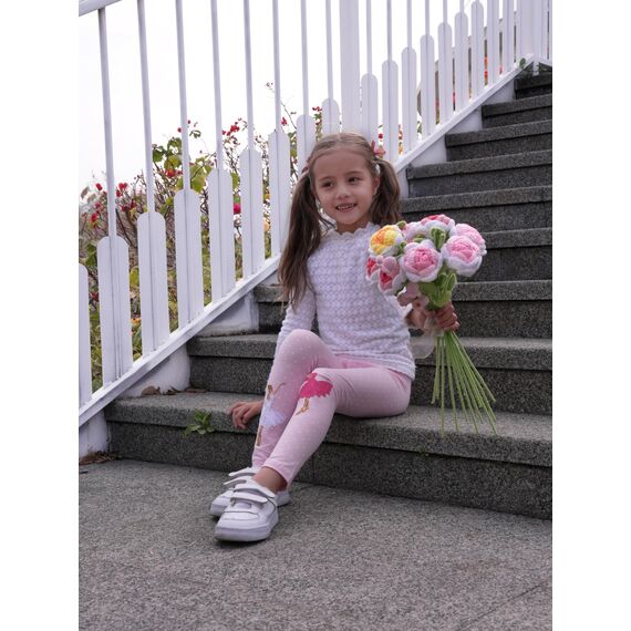EmaoFun Mädchen Leggings Multipack,Kinder Hose Kleinkind aus Baumwolle,3er-Pack Set(Dancing,3T)