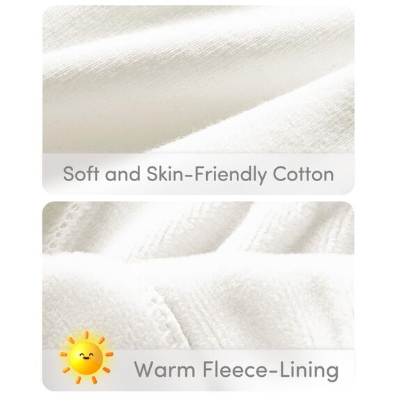 Adorel Mädchen Thermo Leggings Baumwolle Gefütterte Winter Warme Dicke Hosen Weiß 122-128 EU (Herstellergröße 130)