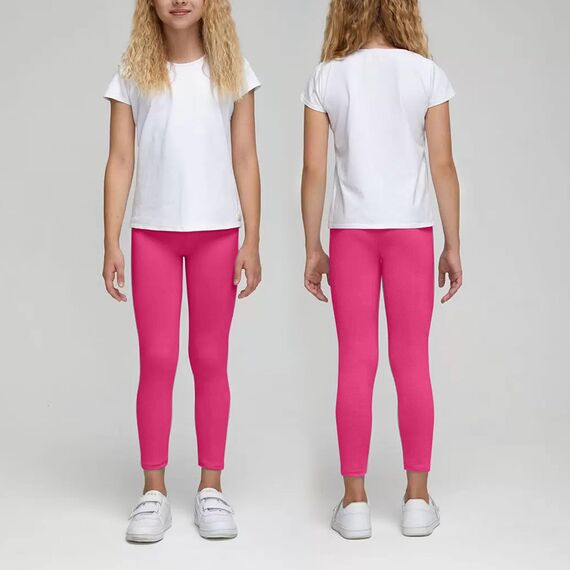 LiKing Kinder Mädchen Leggings Hosen Blumenmuster Stretch aus Baumwolle 4539-B-110/116-3