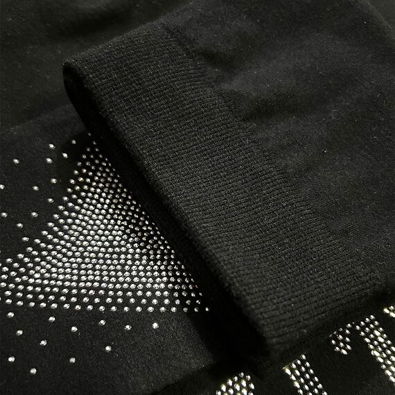 Tilozs Thermo Leggings Mädchen Gefütterte Winter Sport Leggings High Waist Elastisch Dicke Warm Hosen 2er-Pack mit Diamantdruck, Von Gänsen+Fünf Spitze Stern, 146-152(Herstellergröße: 150)