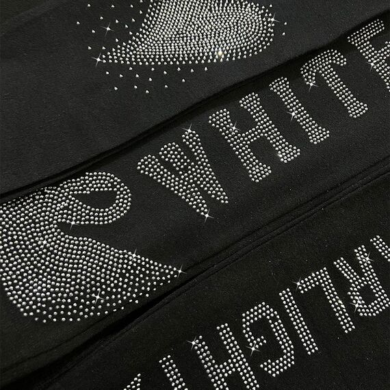 Tilozs Thermo Leggings Mädchen Gefütterte Winter Sport Leggings High Waist Elastisch Dicke Warm Hosen 2er-Pack mit Diamantdruck, Von Gänsen+Fünf Spitze Stern, 146-152(Herstellergröße: 150)