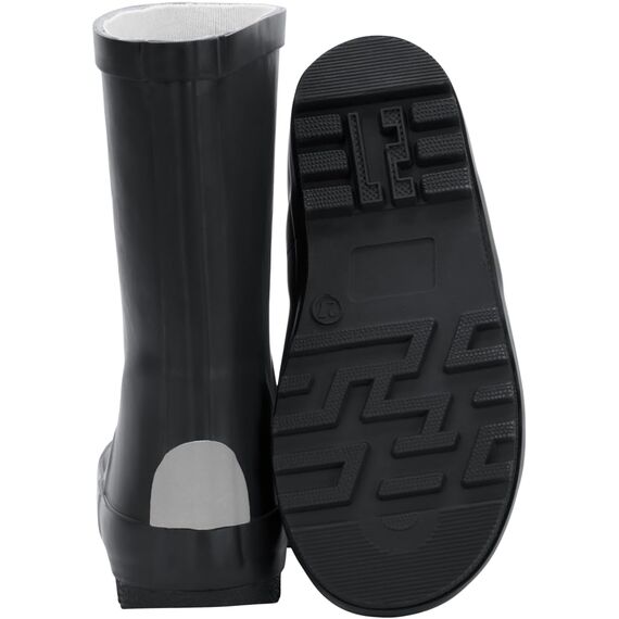 Mikk-line Gummistiefel Kinder 38 | Black Gefütterte Regenstiefel | Wasserdichte Kinderstiefel | Regenschuhe