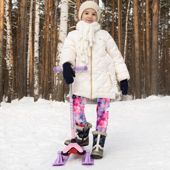 Mädchen Thermo Leggings Winter - Gefütterte Warme Dicke Baumwolle Hosen (A)