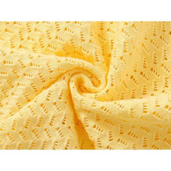 Yealoo Bolero Mädchen mit Lochmuster gestrickt Baumwolle Strickjacke Kinder Bolerojacke Schulterjacke Kommunionkleid