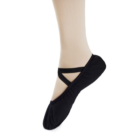 Bezioner Ballettschuhe Ballettschläppchen Tanzschuhe Geteilte Ledersohle für Kinder und Erwachsene(Bitte wählen Sie eine Größe größer als üblich)(Schwarz,39)
