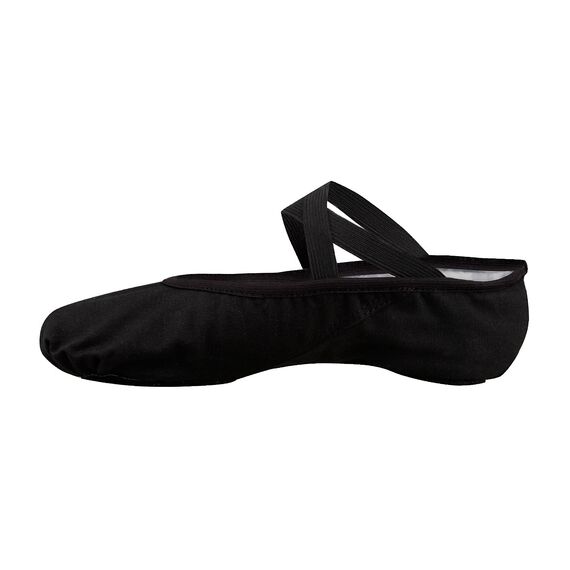 Bezioner Ballettschuhe Ballettschläppchen Tanzschuhe Geteilte Ledersohle für Kinder und Erwachsene(Bitte wählen Sie eine Größe größer als üblich)(Schwarz,39)