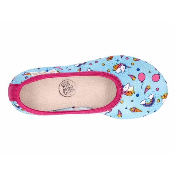 Lico Unisex Kinder G1 Gymnastikschuhe, Türkis Pink, 30 EU