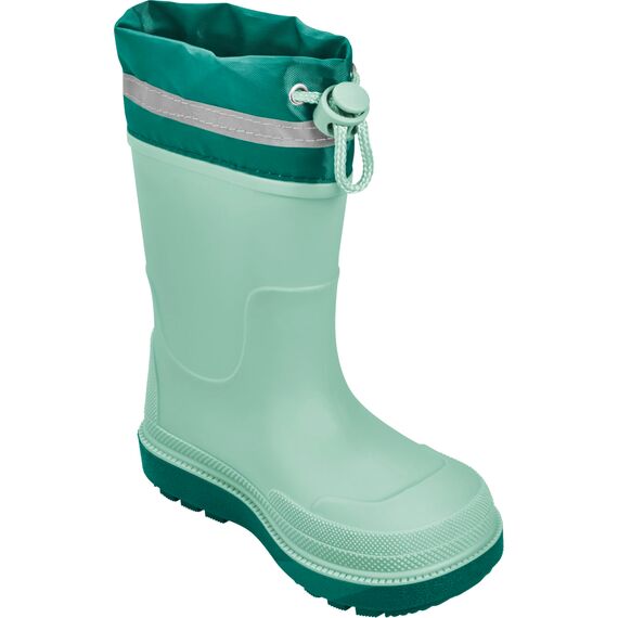 Playshoes Regenstiefel Gefüttert Unisex Kinder Gummistiefel, Grün Gefüttert, 20 EU