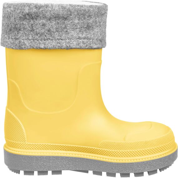 Playshoes Regenstiefel mit Futter (Herausnehmbar) Unisex Kinder Gummistiefel, Gelb Socke, 20 EU