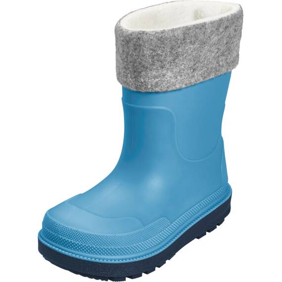 Playshoes Regenstiefel mit Futter (Herausnehmbar) Unisex Kinder Gummistiefel, Blau Socke, 29 EU