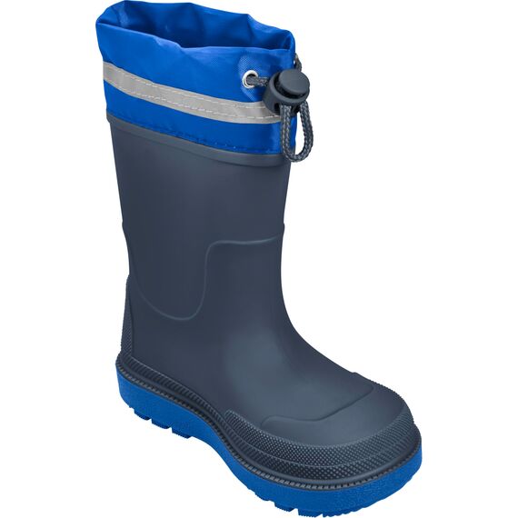 Playshoes Regenstiefel Gefüttert Unisex Kinder Gummistiefel, Marine Gefüttert, 25 EU