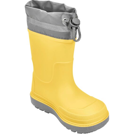 Playshoes Regenstiefel Gefüttert Unisex Kinder Gummistiefel, Gelb Gefüttert, 23 EU
