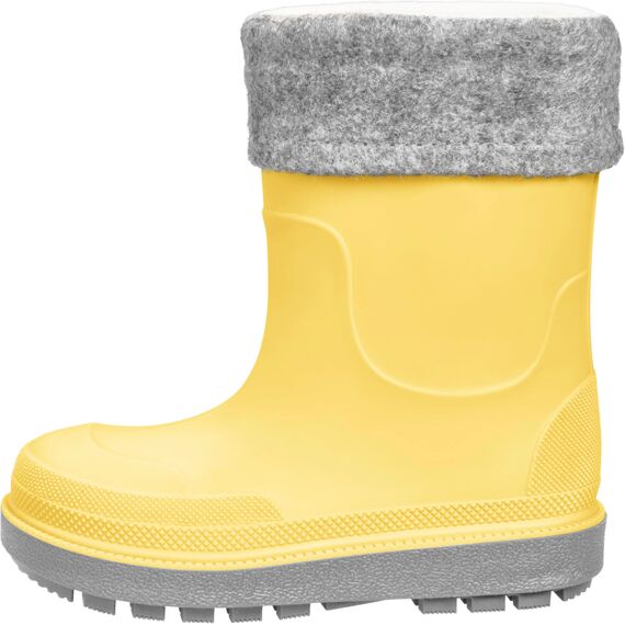 Playshoes Regenstiefel mit Futter (Herausnehmbar) Unisex Kinder Gummistiefel, Gelb Socke, 26 EU