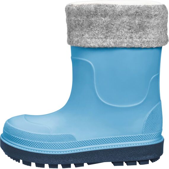 Playshoes Regenstiefel mit Futter (Herausnehmbar) Unisex Kinder Gummistiefel, Blau Socke, 23 EU