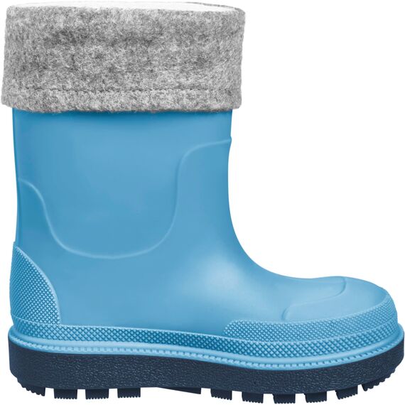 Playshoes Regenstiefel mit Futter (Herausnehmbar) Unisex Kinder Gummistiefel, Blau Socke, 26 EU