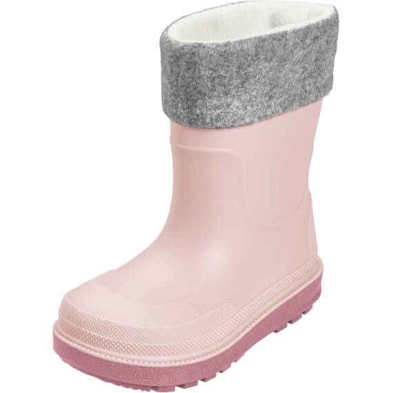 Playshoes Regenstiefel mit Futter (Herausnehmbar) Unisex Kinder Gummistiefel, Rosa Socke, 35 EU