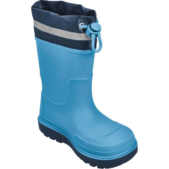 Playshoes Regenstiefel Gefüttert Unisex Kinder Gummistiefel, Blau Gefüttert, 35 EU
