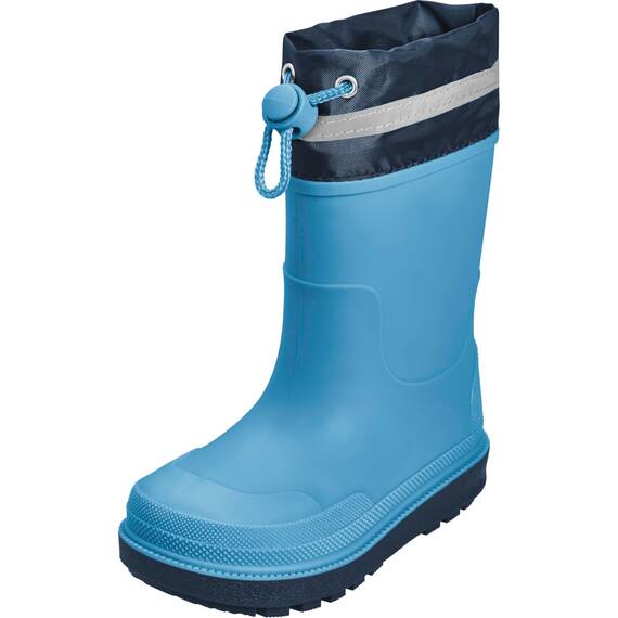 Playshoes Regenstiefel Gefüttert Unisex Kinder Gummistiefel, Blau Gefüttert, 33 EU
