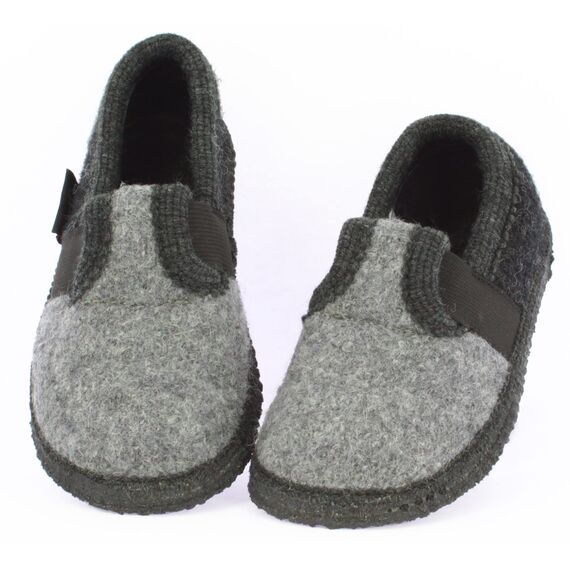 Beck Unisex Kinder Bobby Hausschuhe, Grau, 25 EU
