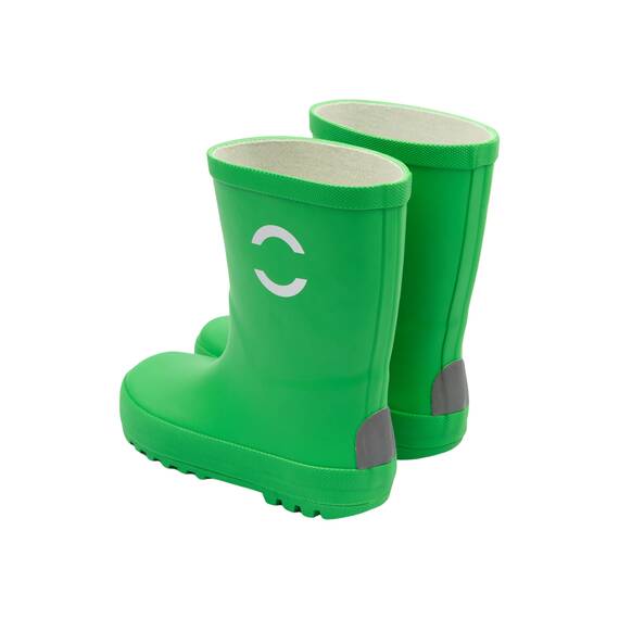 Mikk-line Gummistiefel Kinder 24 | Grün Regenstiefel mit Reflektierenden Details - Wasserdichte Kinderstiefel, Leicht und Rutschfest | Komfortable Allwetter Kinderstiefel