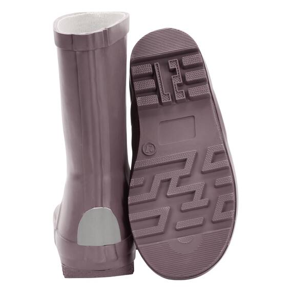 Mikk-line Gummistiefel Kinder 24 | Twilight Mauve Regenstiefel mit Reflektierenden Details - Wasserdichte Kinderstiefel, Leicht und Rutschfest | Komfortable Allwetter Kinderstiefel