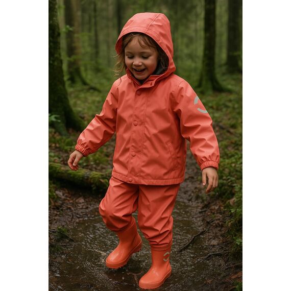 Mikk-line Gummistiefel Kinder 23 | Cayenne Regenstiefel mit Reflektierenden Details - Wasserdichte Kinderstiefel, Leicht und Rutschfest | Komfortable Allwetter Kinderstiefel