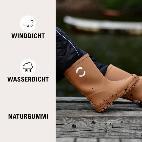 Mikk-line Gummistiefel | Gefütterte Regenstiefel für Kinder | Wasserdichte Kinderstiefel | Größe 32