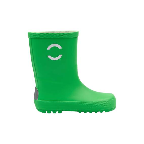 Mikk-line Gummistiefel Kinder 33 | Grün Regenstiefel mit Reflektierenden Details - Wasserdichte Kinderstiefel, Leicht und Rutschfest | Komfortable Allwetter Kinderstiefel