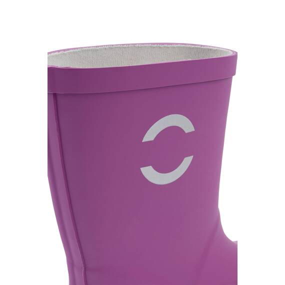 Mikk-line Gummistiefel Kinder 37 | Purple Cactus Flower Regenstiefel mit Reflektierenden Details - Wasserdichte Kinderstiefel, Leicht und Rutschfest | Komfortable Allwetter Kinderstiefel