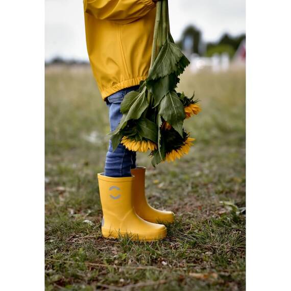 Mikk-line Gummistiefel für Kinder | Sunflower Regenstiefel Gefüttert | Wasserdichte Kinderstiefel 34 | Regenschuhe