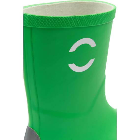 Mikk-line Gummistiefel Kinder 38 | Grün Regenstiefel mit Reflektierenden Details - Wasserdichte Kinderstiefel, Leicht und Rutschfest | Komfortable Allwetter Kinderstiefel