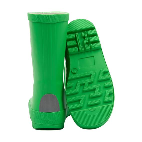 Mikk-line Gummistiefel Kinder 33 | Grün Regenstiefel mit Reflektierenden Details - Wasserdichte Kinderstiefel, Leicht und Rutschfest | Komfortable Allwetter Kinderstiefel