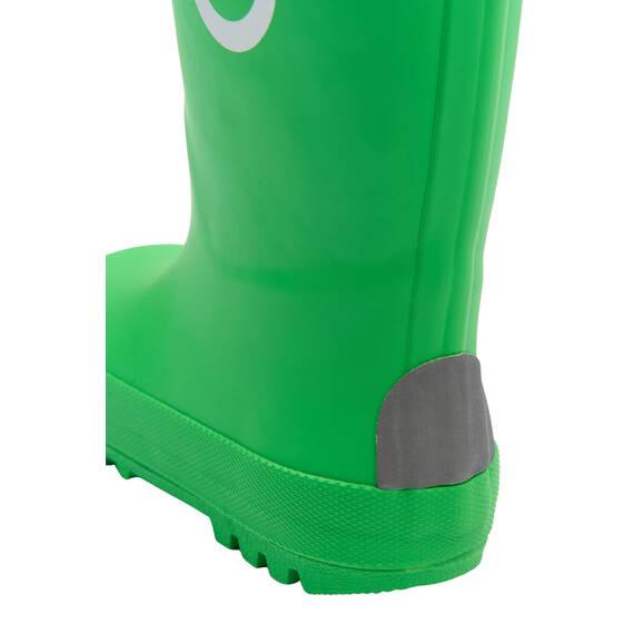 Mikk-line Gummistiefel Kinder 33 | Grün Regenstiefel mit Reflektierenden Details - Wasserdichte Kinderstiefel, Leicht und Rutschfest | Komfortable Allwetter Kinderstiefel