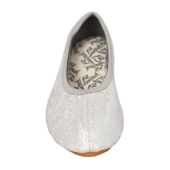 Beck Mädchen Basic Glitzer Gymnastikschuhe, Silber, 32 EU