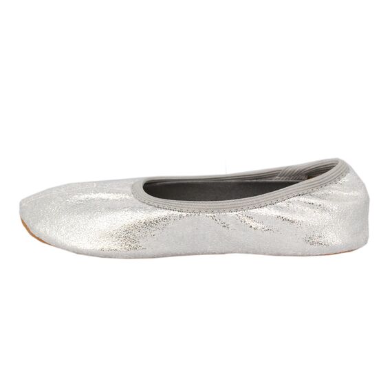 Beck Mädchen Basic Glitzer Gymnastikschuhe, Silber, 35 EU
