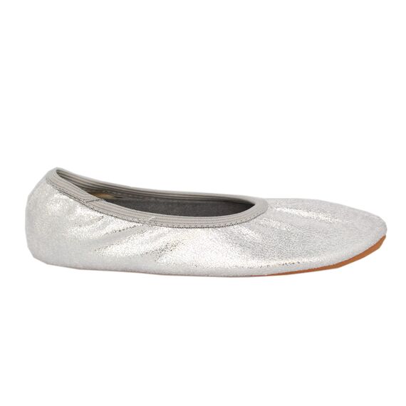 Beck Mädchen Basic Glitzer Gymnastikschuhe, Silber, 32 EU