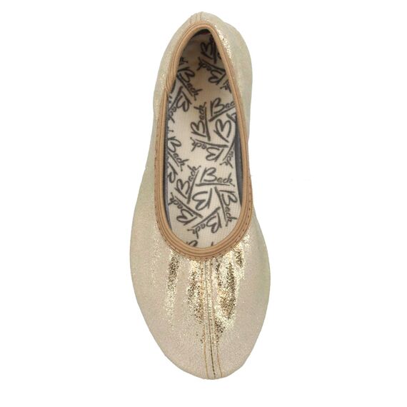 Beck Mädchen Basic Glitzer Gymnastikschuhe, Gold, 33 EU