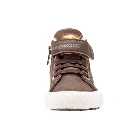 KangaROOS KaVu III Unisex Baby Sneaker, Braun (Dark Brown/Sand 343), 23 EU