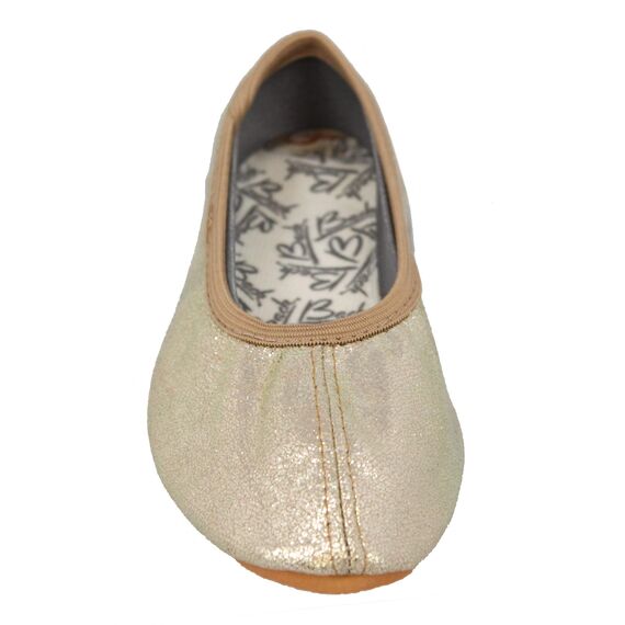 Beck Mädchen Basic Glitzer Gymnastikschuhe, Gold, 28 EU