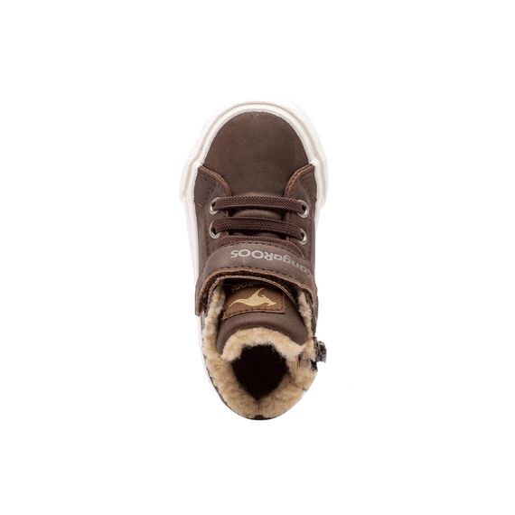 KangaROOS KaVu III Unisex Baby Sneaker, Braun (Dark Brown/Sand 343), 23 EU